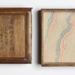 Paulownia-wood storage box for the 103 drawings of Katsushika Hokusai's (1760–1849) The Great Picture Book of Everything, inscribed with the title and name of the artist. Wood, paper, silk textile, 1820s–1840s. From Hokusai Free Download