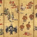 Bugaku Dancers, one of art works showing Traditional Japanese Design from the MEt of Art museum.