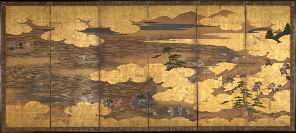 “Takebun,” from the Musical Drama “The New Piece” from the Met museum showing Traditional Japanese Design