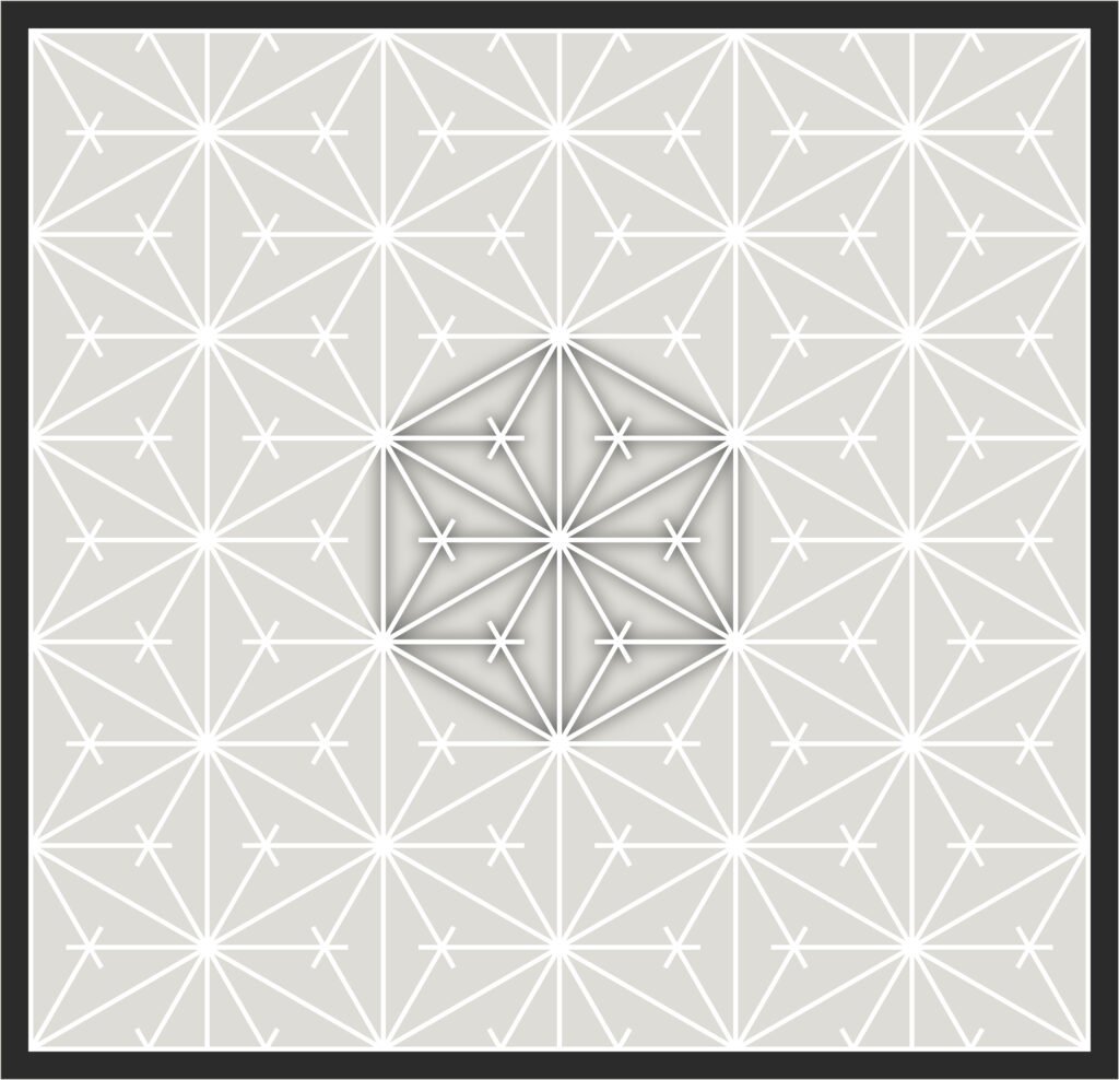 Tsuno Asanoha Kumiko Patterns