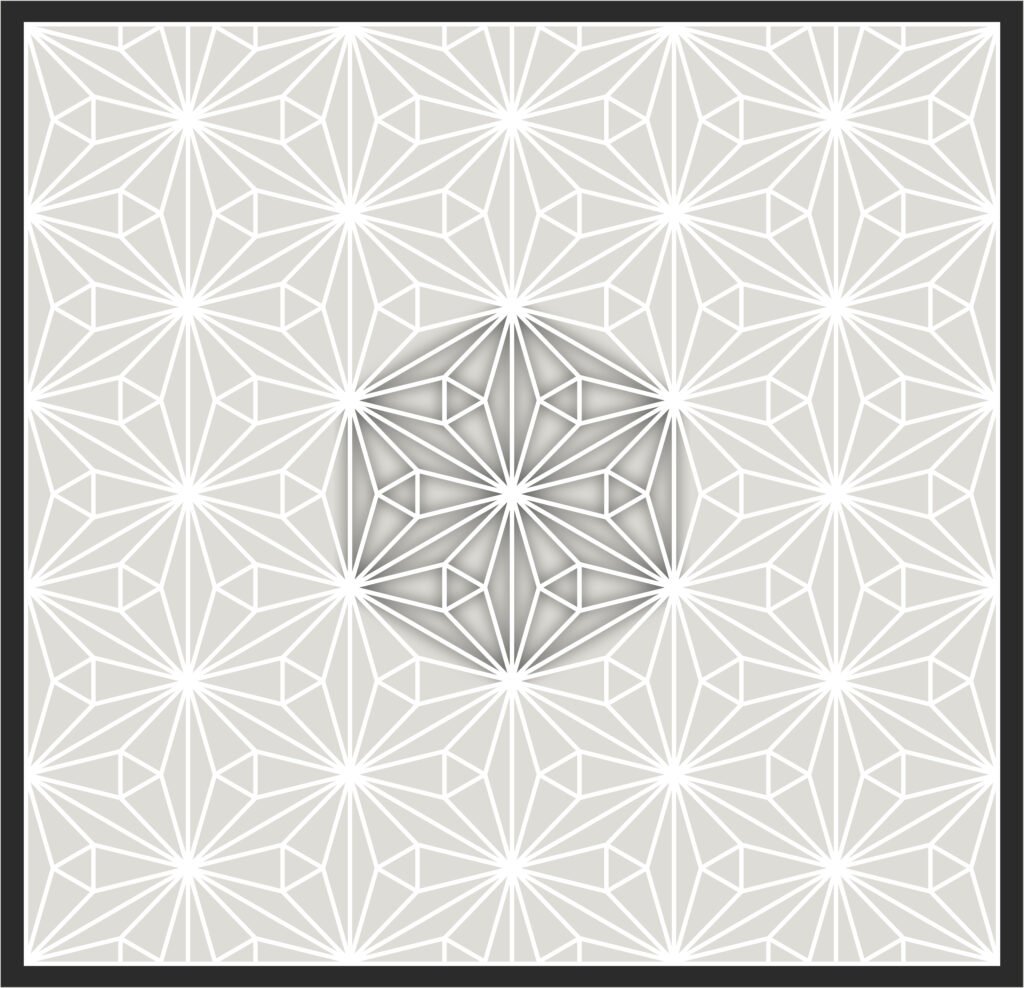 Kawari Asanoha Kumiko Patterns