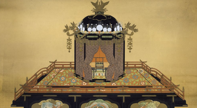 High Throne Close-Up, Taishō Period  of Japanese Emperor